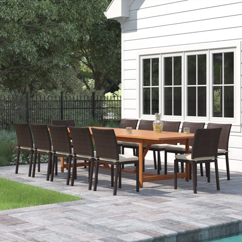 Natural Hardwoods Patio Dining Sets You'll Love Wayfair